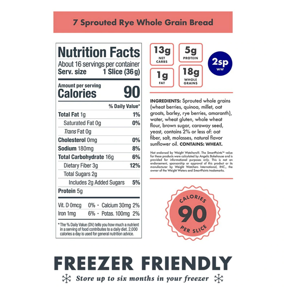 Angelic Sprouted 7 grain rye bread - Image 3