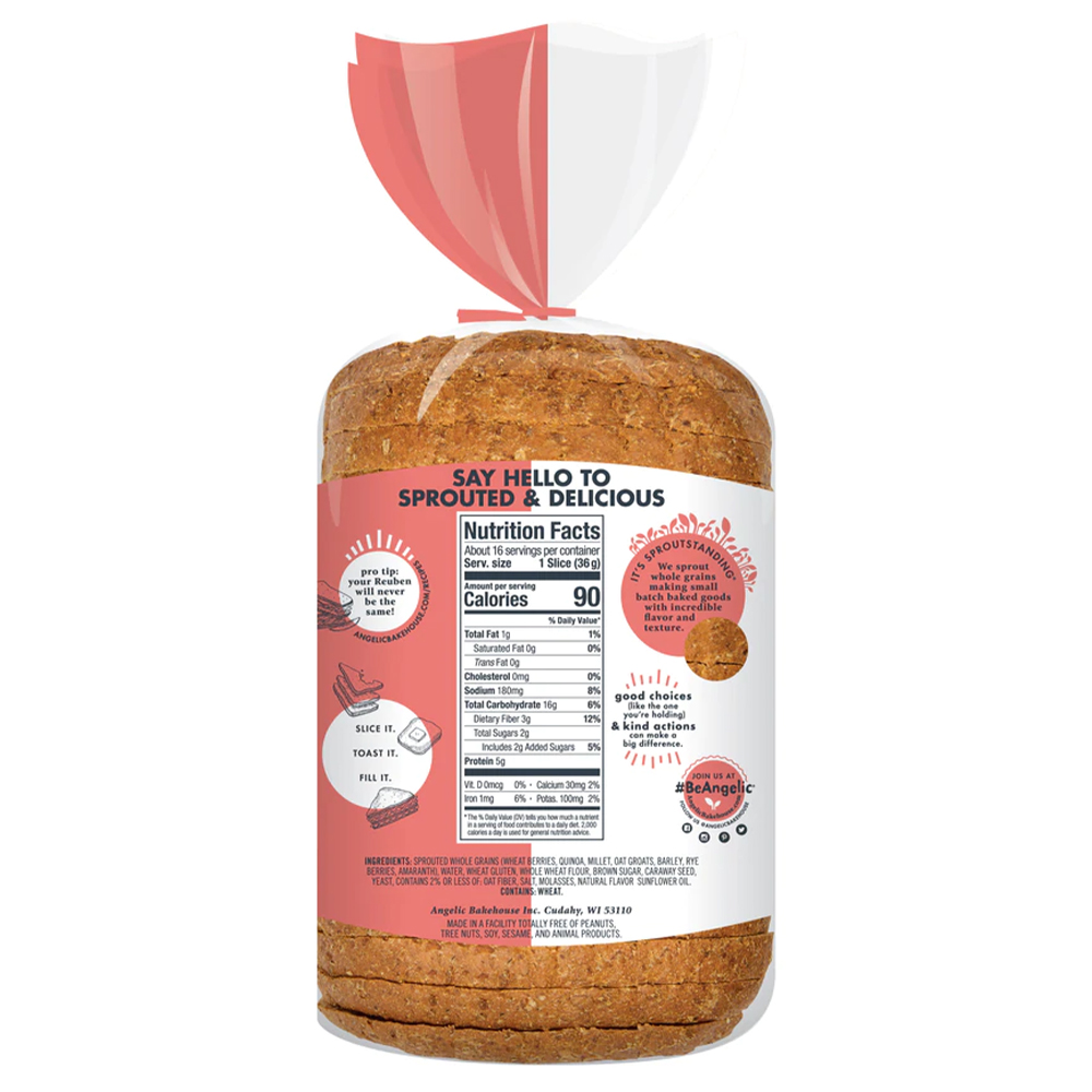 Angelic Sprouted 7 grain rye bread - Image 2